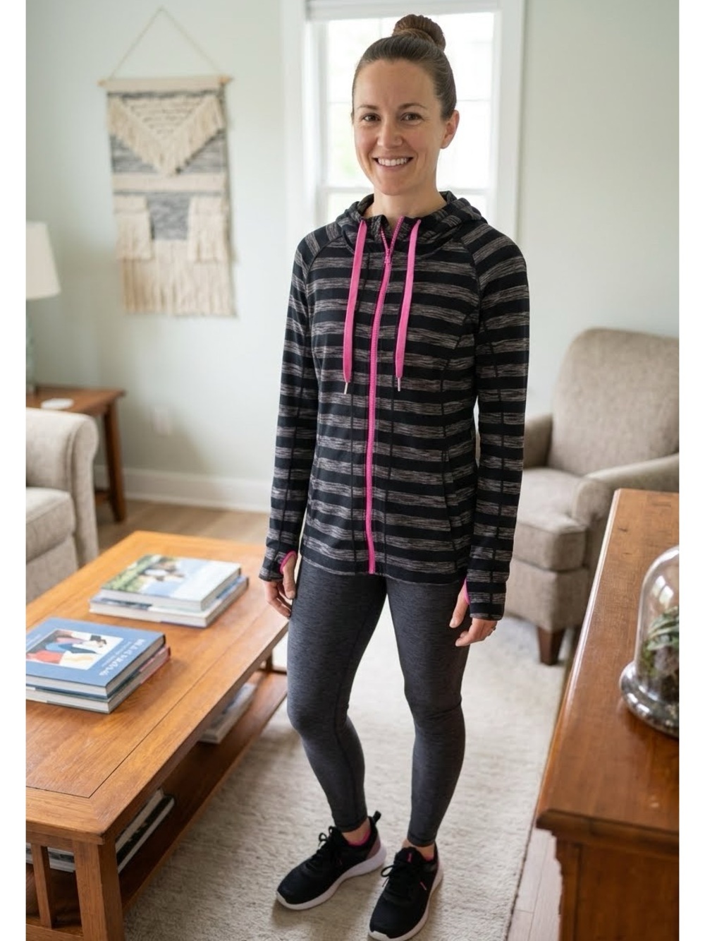 Lukka Hooded Zip Front Active Jacket Size XXL Gym to Street Athleisure